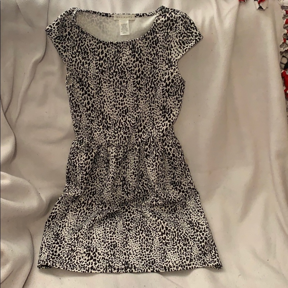 Cheetah print skater dress